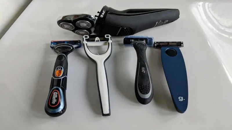 Collection of razors