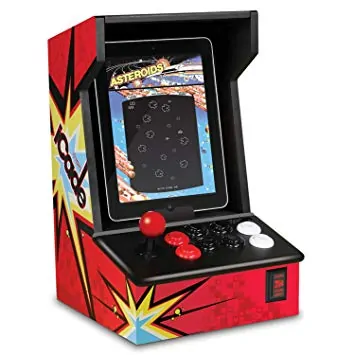 Tablet used as a retro gaming arcade