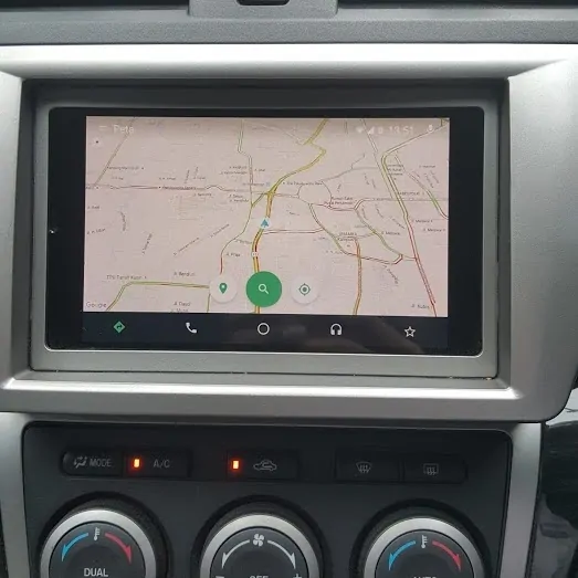 Tablet installed in a car as an ICE system