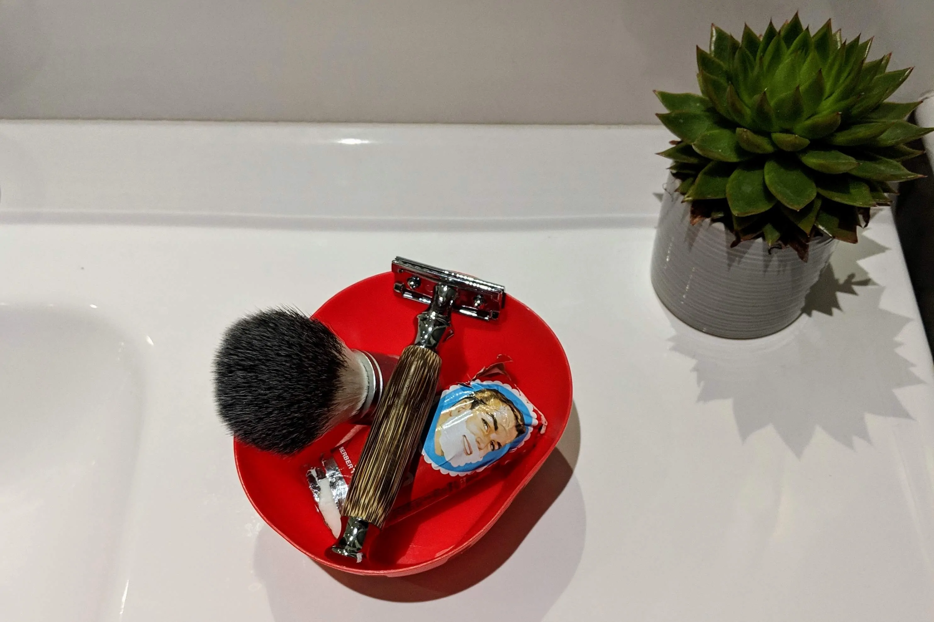 Storing a safety razor between shaves