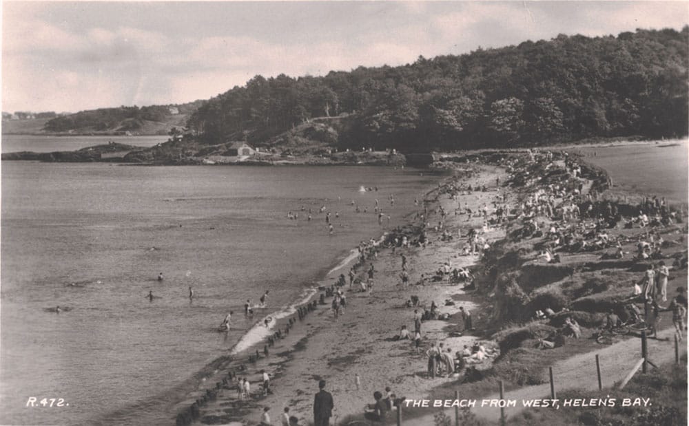 Helen's Bay beach before the Coastal path