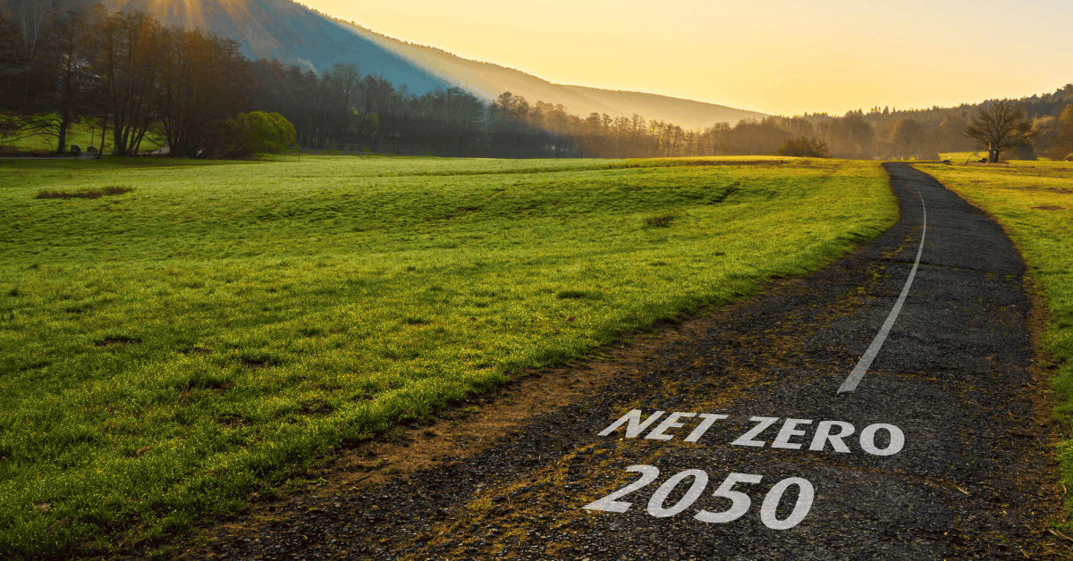 Image showing the road to net zero 2050.