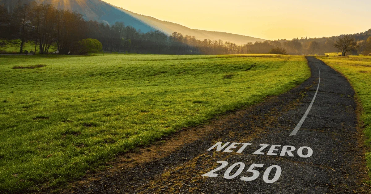 Image showing the road to net zero 2050.