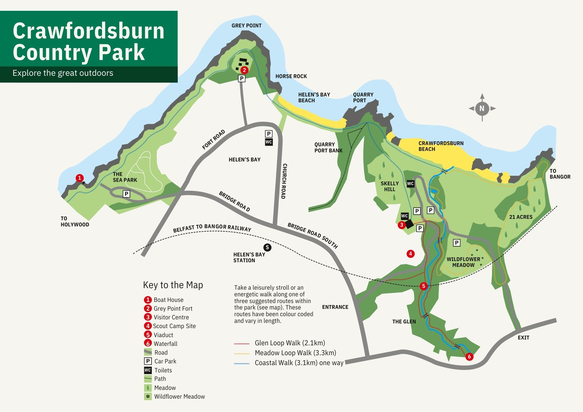 Map of Crawfordsburn Country Park