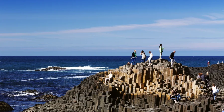 Giant's Causeway on the North Antrim Coast in Northern Ireland near Bushmills